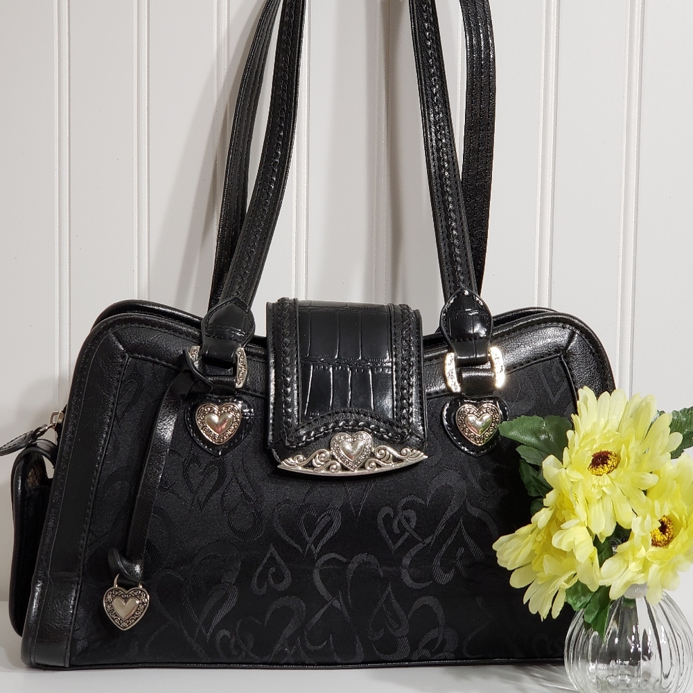 Unnamed Silver Hearts Handbag  ~ NWOT